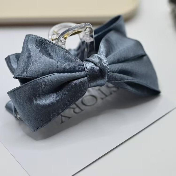Hot-Selling Large Bow Hair Clip: Versatile High-Grade Shark Bun Accessory