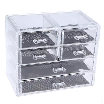 Acryl-Make-up-Schubladen-Organizer, Schmuck-Werkzeug-Aufbewahrungsvitrine – 6
