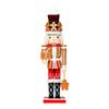Festival Wooden Nutcrackers Statue 35Cm Tall Gingerbreads Man Inspired Christmas Decoration For Tabletop Display