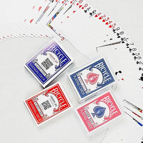 1 bicycle deck + 1 Svengali deck + high-end card pad + card case, popular Korean game