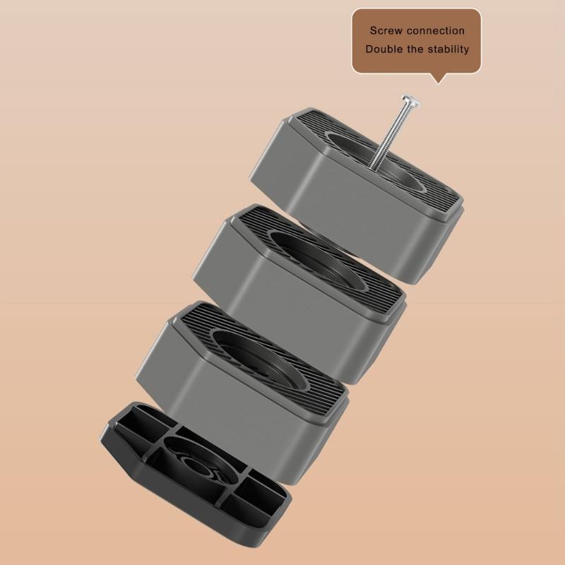 4Pcs Anti Vibration Pads for Washing Machine Washer Dryer Moving Walking Vibration Transfer Stabilizer Support Feet Mat