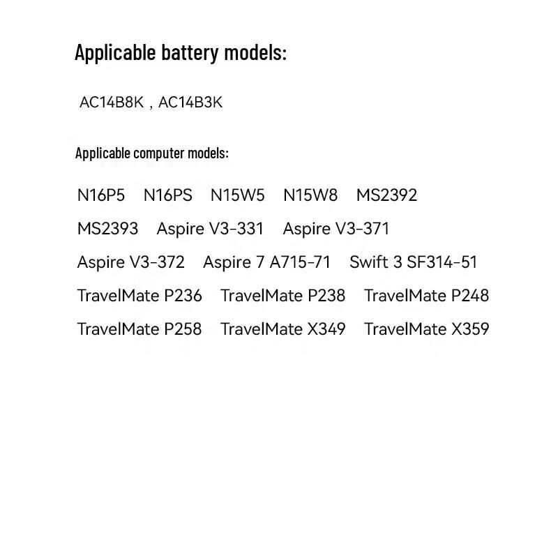 Green Giant Replacement Laptop Battery for Acer AN515, SF314, V3 Series