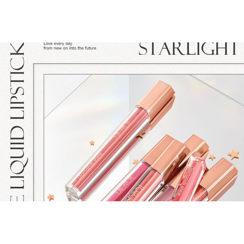 DEROL - Starlight Diamonds Shine Liquid Lipstick - 1-4