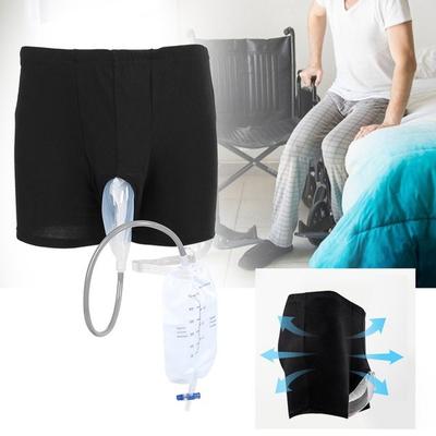 Bolsa Urinal Reutilizable para Hombres Bolsa de Orina Embudo de Orina de Silicona Soporte para Orinar Colector con Catéter para Hombres Higiene (Entrega Aleatoria)