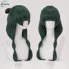 Parrucca Cosplay Maomao di Alta Qualità The Apothecary Diaries Verde Scuro Capelli Sintetici Termoresistenti Festa Anime Parrucche Mao Mao +Cuffia per Parrucca