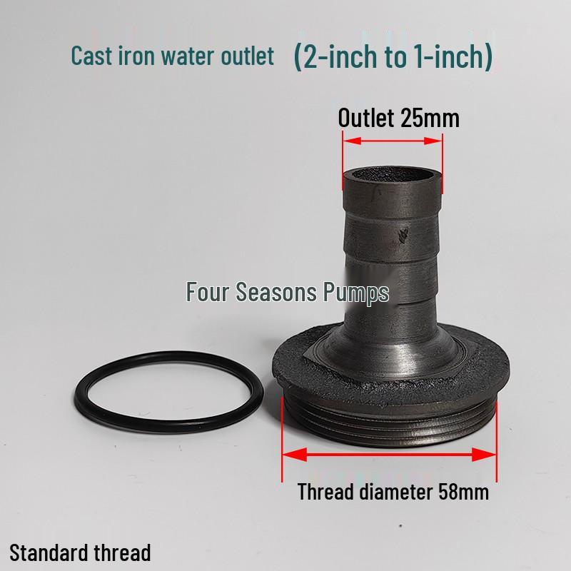 2-inch To 1-inch Cast Iron Elbow for Submersible Water Pump