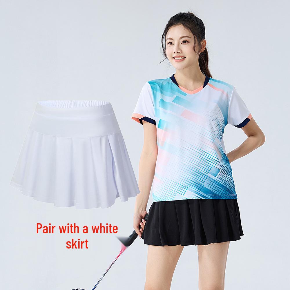 Quick-Dry Breathable Badminton, Tennis & Volleyball Uniform Set for Women & Men with Printed Numbers