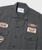 OUTSTANDING Wappen Mechanic Half Work Shirt_Charcoal