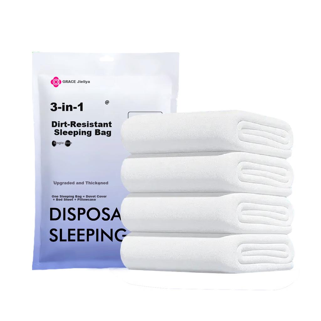 Grace Disposable Thickened Integrated Travel Portable Hotel Travel Anti-Dirt Sleeping Bag Single Size