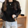 Sweaters Women Autumn and Winter Outer Wear Loose Knitted Sweater Solid Color Pullover Twist Bottoming Top