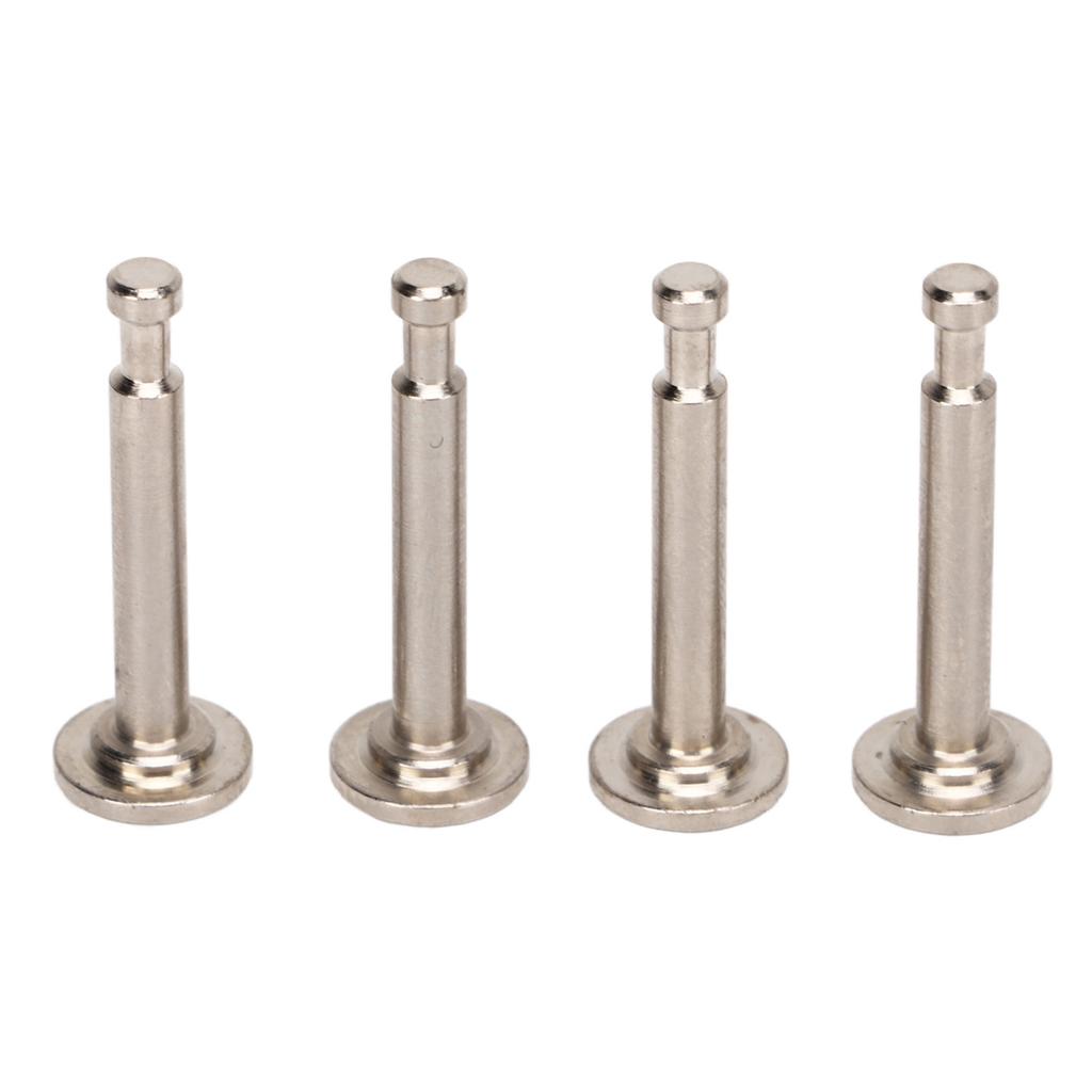 4 Stück Stoßdämpferstift Stahl Presspassung Stoßdämpferstift-Kit für ARRMA 17 18 RC-Car Silber
