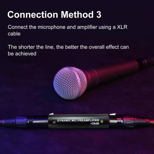 DM1 Active Inline Microphone Preamp with 28dB Gain, Plug and Play, for Podcasting or Live Streaming