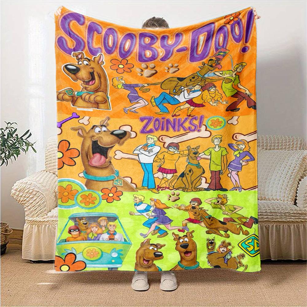 Scoobydoo Print Flannel Blanket High Quality Warm Comfortable Cover for All Seasons Perfect for Gifts Home Decor