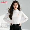 Baleno Women's Fleece Lined Half-High Neck Thermal Top