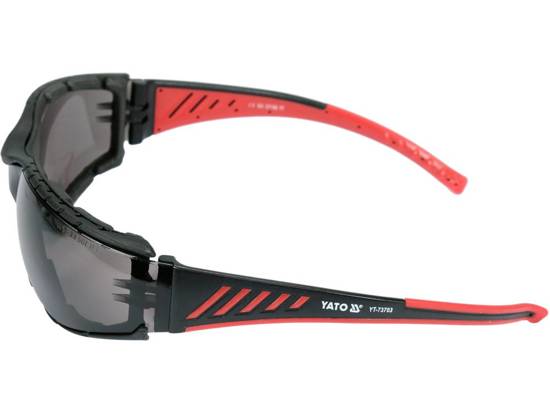 GRAY SAFETY GLASSES, COMFORT+ - YT-73703