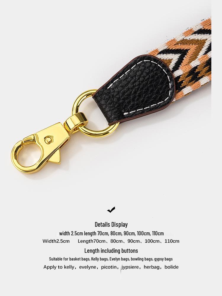 Fashion Cotton Webbing Strap for Kelly or Evelyn Crossbody Bags