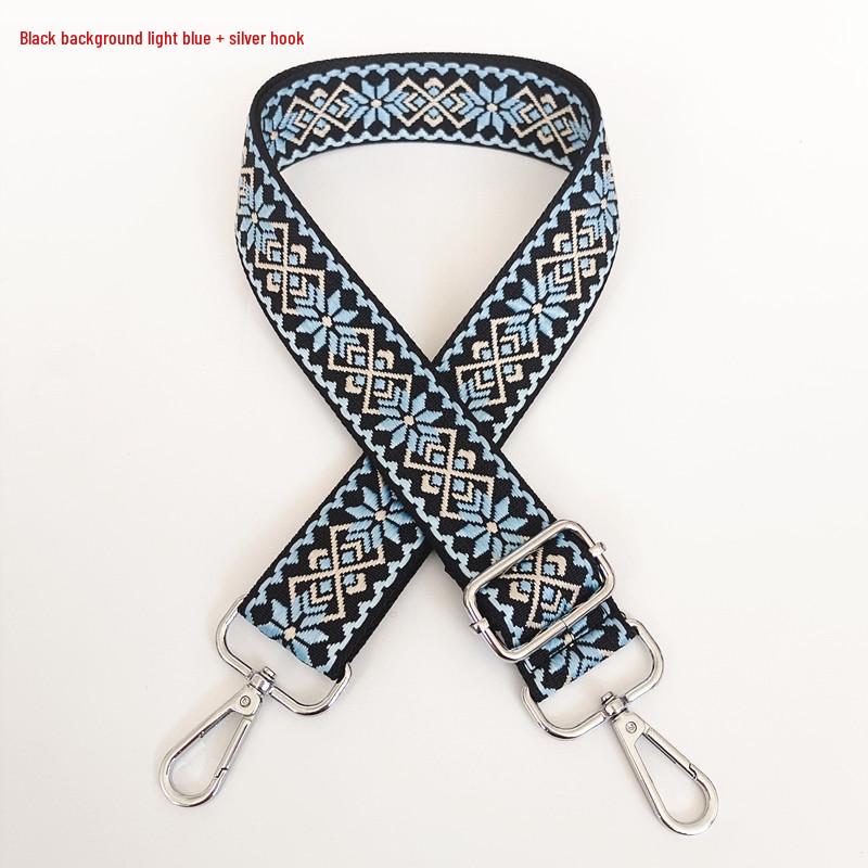 3.8cm Wide Diamond Jacquard Crossbody Strap for Bags and Backpacks.