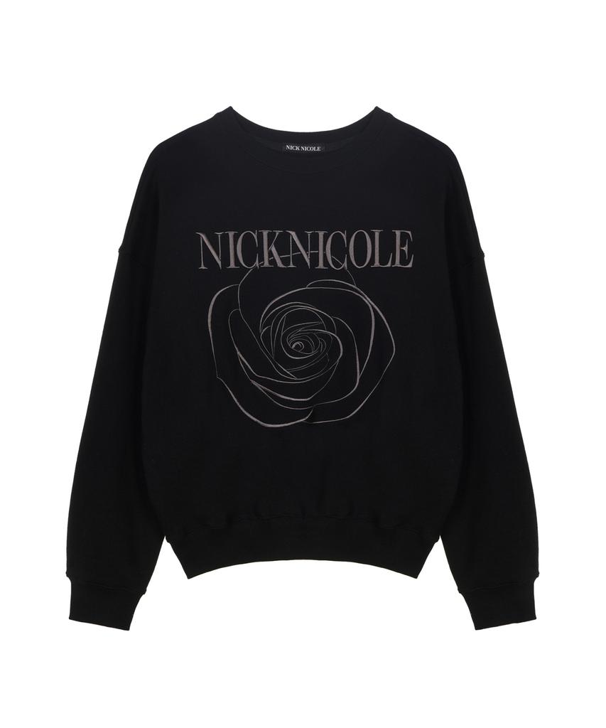 Nigaennikol Volume Nicole Rose Sweatshirt_Black Charcoal