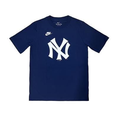 MLB Collaboration Simple Comfortable Crew Neck Short Sleeve T-Shirt Kids Tops Navy-Blue 3Z3B7NMHD-NYY