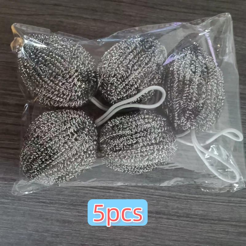 Large encryption lanyard steel wire ball stainless steel cleaning ball kitchen brush pot dish washing wire oil removal artifact 21g