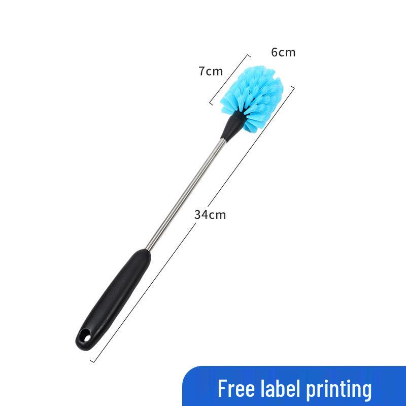 Stainless Steel Long-Handle Bottle & Thermos Cleaning Brush