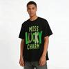 St. Patrick's Day Miss Lucky Charm Graphic Casual Tee Pure cotton T-shirt