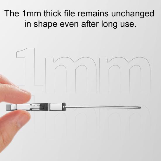 Nail File Double-Sided Lightweight File Anti-Rust Portable Toenail Metal Nail Fingernail File Nail Care