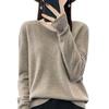 Women's Slimming V-Neck Pure Wool Cashmere Sweater - Soft, Seamless Knitwear Base Layer