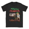 Litter's Full Merry Christmas Funny Cat Lovers Holidays Xmas T Shirt Men  T-Shirts Beach O Neck Tees Wholesale Big Size Clothing