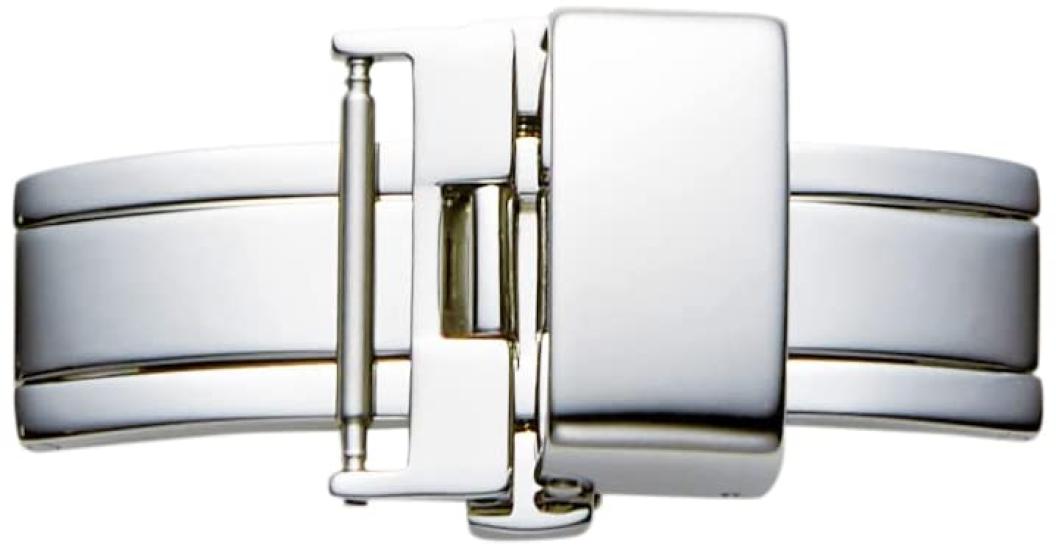 

[Bambi] Кожаная пряжка, тип-защелка «Бабочка», 20 мм, серебристая ZS010S