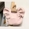 Nordic Style Baby PU Leather Waterproof Bib With Angel Wings Children Feeding Bib Burp Cloth Easy to Clean Baby Cute Print Bibs