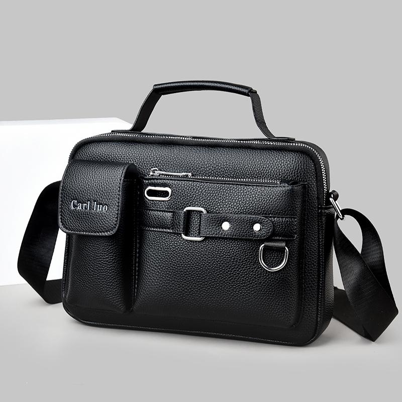 Vintage Design Men Bags Shoulder Bag  PU Leather Travel Men Crossbody Bag Business Top Handle Men Handbag Bags Bolsa