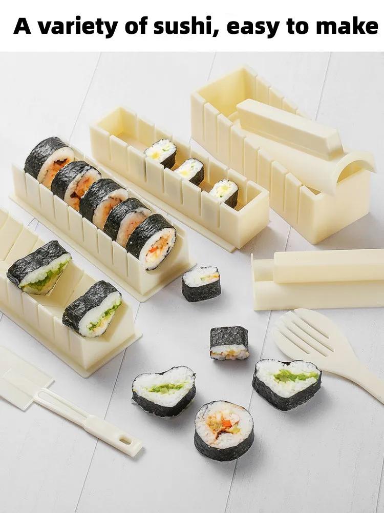 Sushi Making Kit Japansk Rice Ball Kake Rullform DIY Hjem Sushi Verktøy Plast Kjøkken Sushi Maker Verktøysett