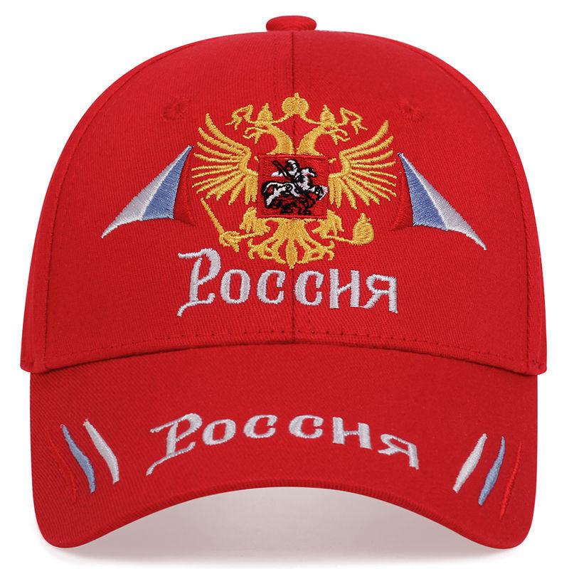 

Россия Бейсболки Россия Значок Вышивка Гольф Кепки Хлопок Снэпбэк Шляпы Мужские Женские Хип-Хоп Шляпы Кость Мода Спорт Солнцезащитные Шляпы 54-61CM красный
