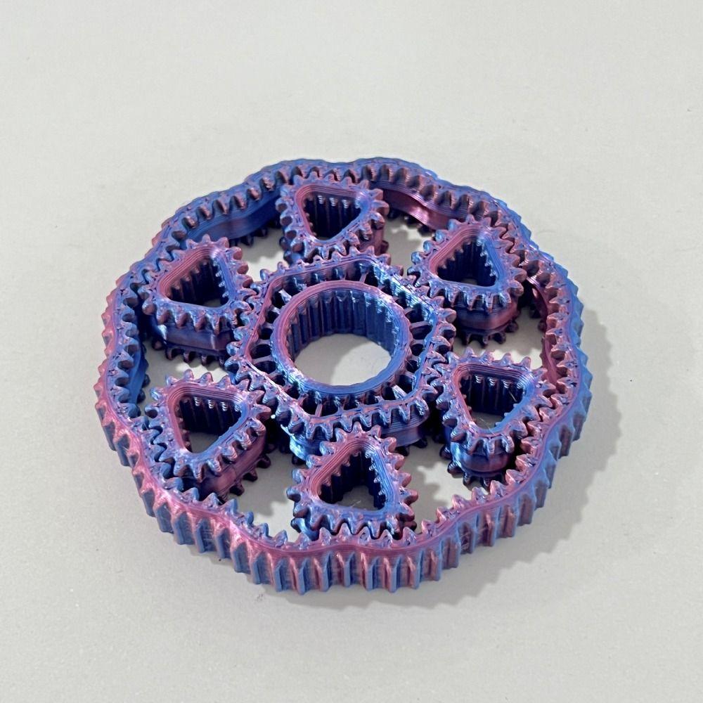 3D Printed Fidget Gear Spin Toy Sensory Gear Fingertip Toy Hand Spinner  Children's Gifts