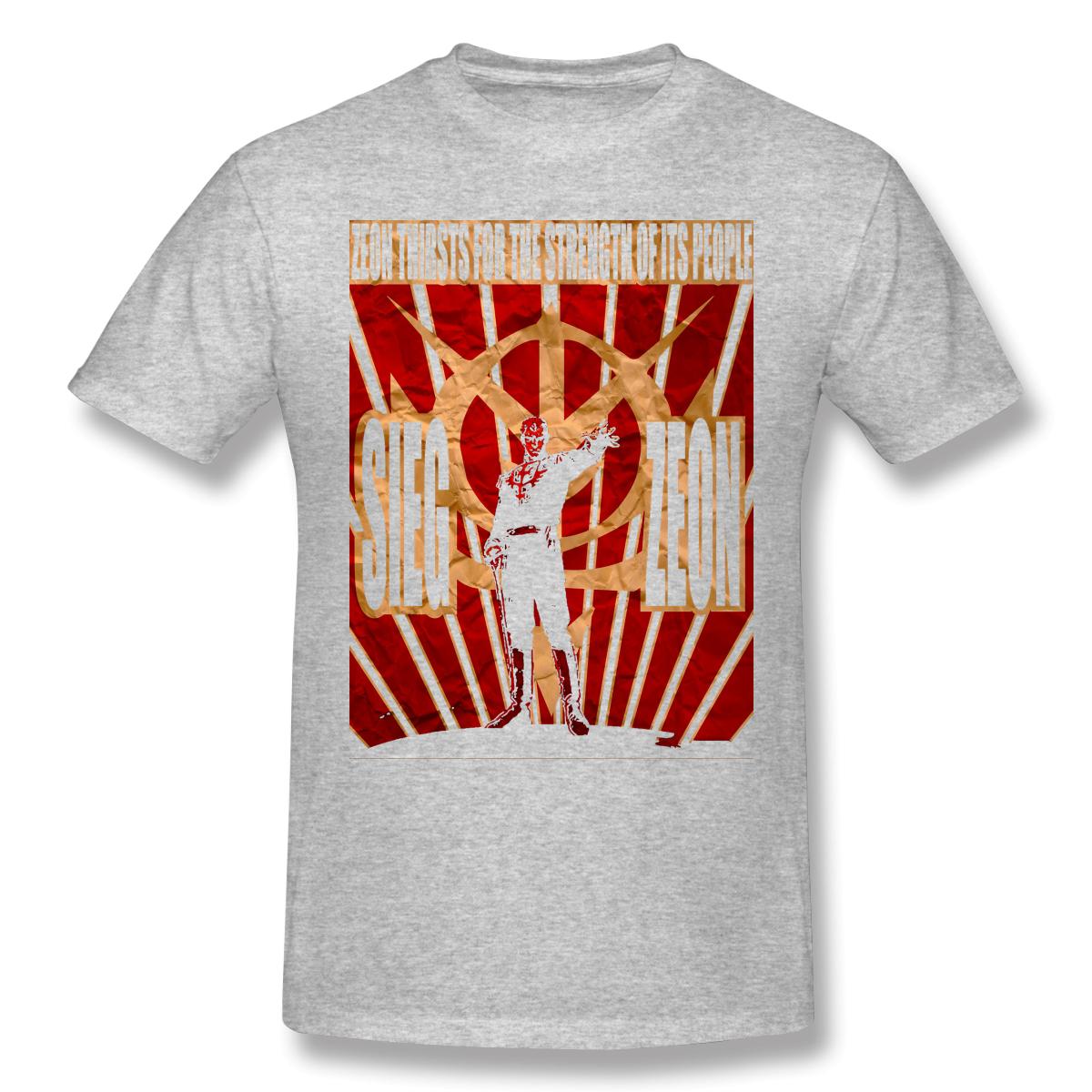 Gundam 2026 New Arrival TShirt Sieg Zeon Crewneck Cotton for Unisex 4XL