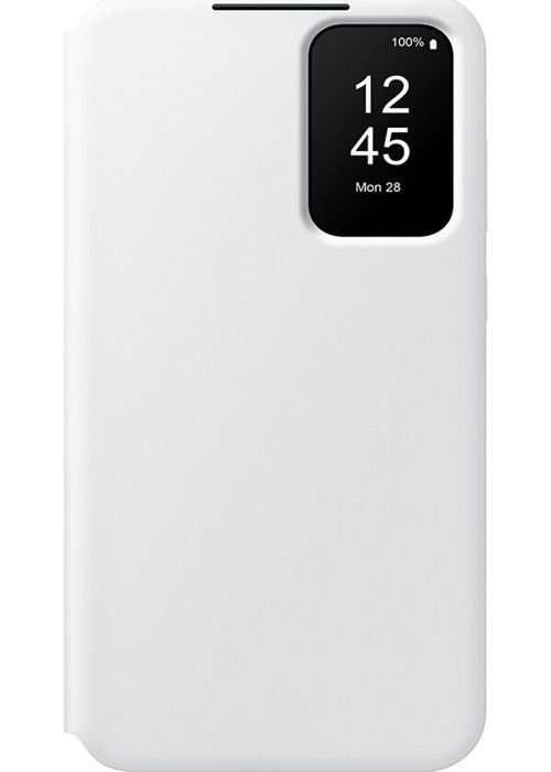 Case and Cover - Samsung - Galaxy A35 5G - Smart S View Case - White - Semi-rigid