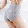 Women Panties High Waist Lace Thin Hollow Out See-through Flower Embroidery Elastic Soft