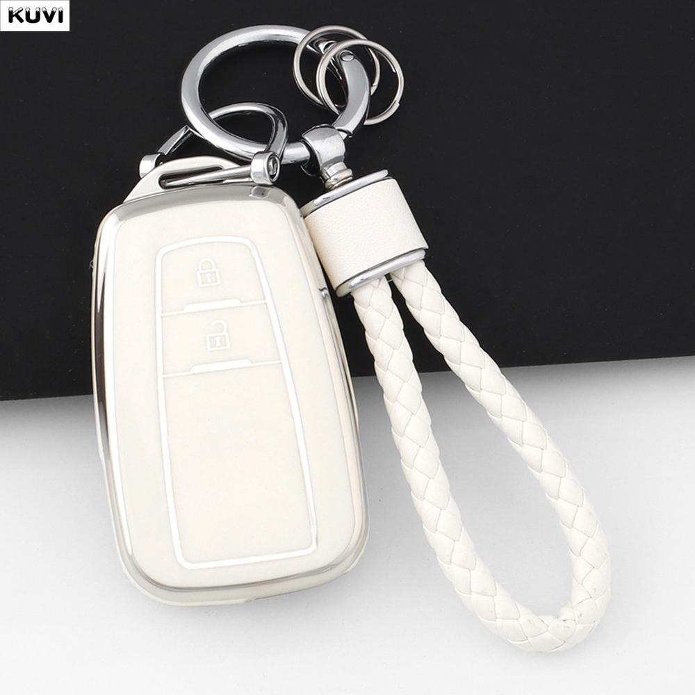 2 Buttons Tpu Auto Smart Key Fob Cover Case Keyless Housing Fit For Toyota Corolla Prius Camry Chr C-Hr Rav4 Altis Land Cruiser Prado