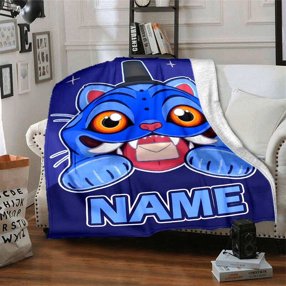 Customizable KPop Demon Hunters40 Throw Blanket – Personalized Name, All-Season Cozy Snug Blanket, Machine Washable, Personalized Blanket