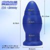 Anal Blue with Suction 8x18cm Plug, PVC, Cup,