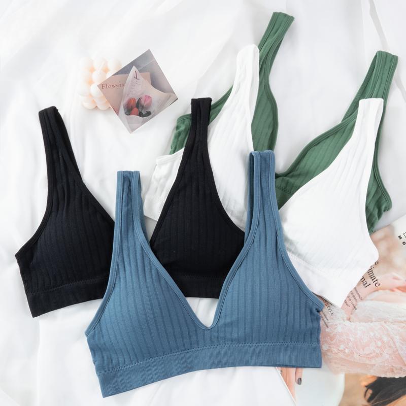 Lenjerie de sport pentru femei cu decolteu adânc în V, inel fără oțel, alergare, fitness, yoga, sutiene, maiuri căptușite, vestă, bralette, crop top sutien