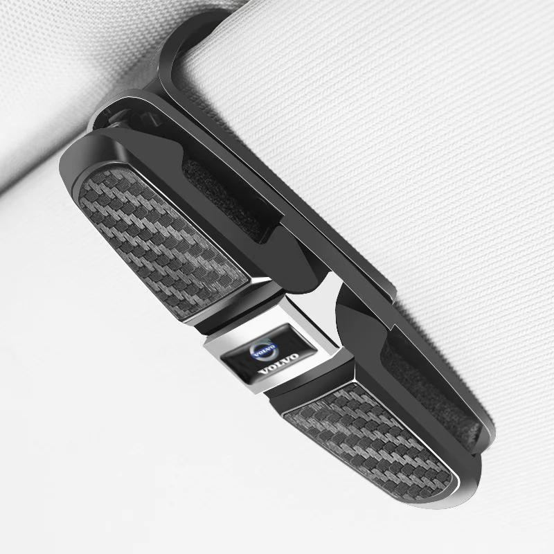 For Volvo XC90 XC60 V50 S60 V70 V60 V40 S90 Olestar AWD XC40 S80 T6 V90 Car Sun Visor Sunglasses Clip ABS Glasses Clamp Holder