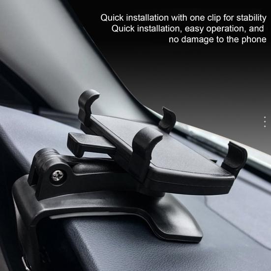 Supporto per Telefono da Auto Rotazione a 360 gradi Clip-on Supporto per Telefono da Auto Cruscotto Parabrezza Bocchetta di Ventilazione Supporto per Cellulare per Smartphone 3"-7"