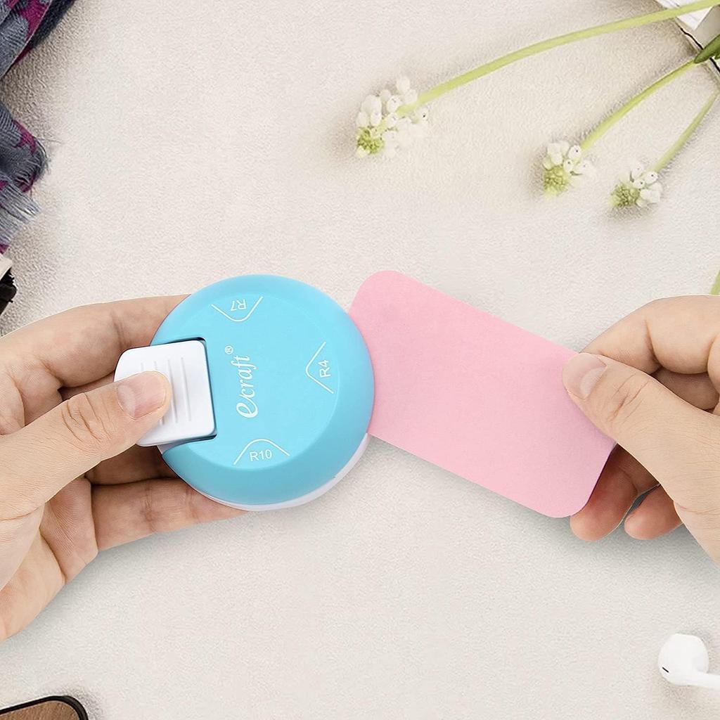 Ecraft Paper Corner Rounder Corner cutter for paper card and Punch 3-in-1 (R4mm, R7mm, R10mm) - crafting, laminating, photography, DIY, making,