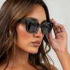 Luxury Brand Designer Classic Vintage Square Sunglasses Women For Men Olive Green Sun Glasses Trendy Punk Popular Travel Shades