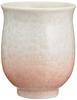 Kyoto Ware, Kiyomizu Ware, Touan Kiln, Small Teacup with Flower Crystals (white with Red), KTA162-02