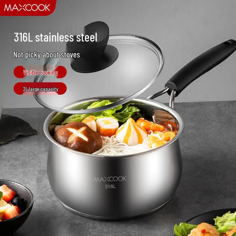 MAXCOOK 16 см Молочник из нержавеющей стали 316L