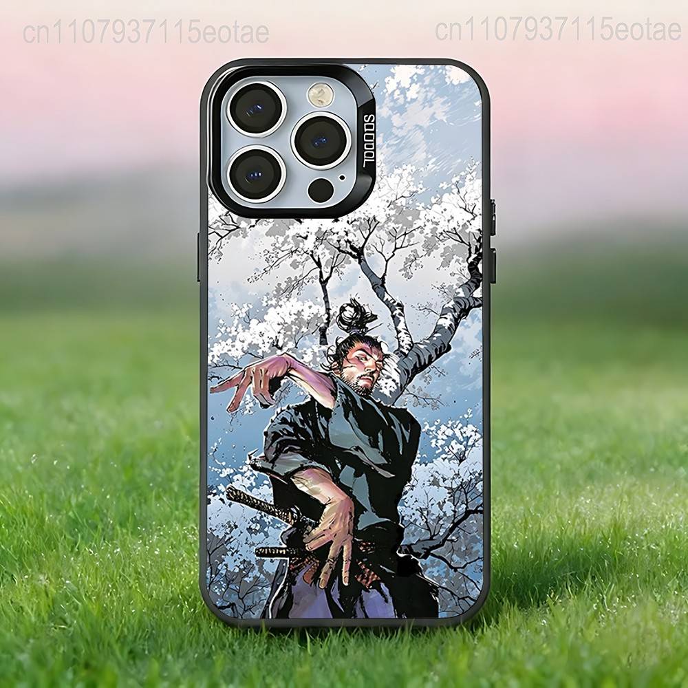 Musashi Miyamoto V-Vagabond Black Phone Case Compatible with iPhone 17 16 15 14 13 12 11, Pro, Max, Plus, E, Air, Mini