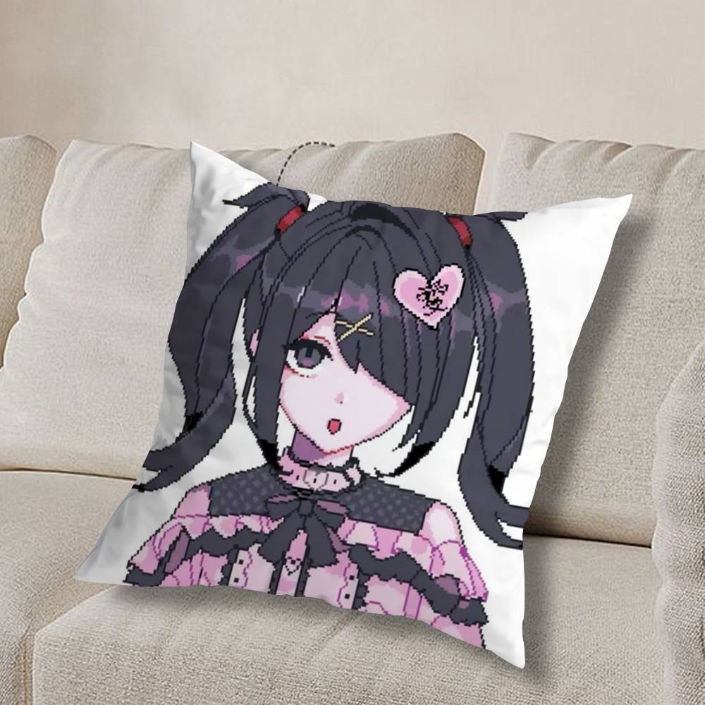 

pink N-Needy Streamer Overload Pillow Case Pillow Case Living Room Sofa Cushion Cover Suitable For Home Bedroom Room Decoration 30cmx30cm